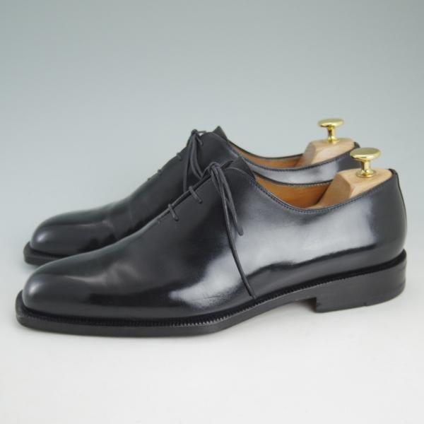 極上★(伊)タニノクリスチー SIZE 7.5【★定価15万円以上/ホールカット】131407/カーフ/黒/TANINO CRISCI★c972