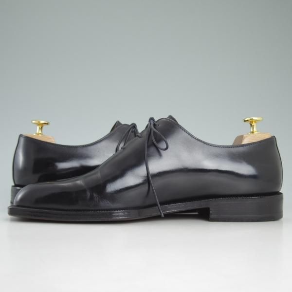極上★(伊)タニノクリスチー SIZE 7.5【★定価15万円以上/ホールカット】131407/カーフ/黒/TANINO CRISCI★c972