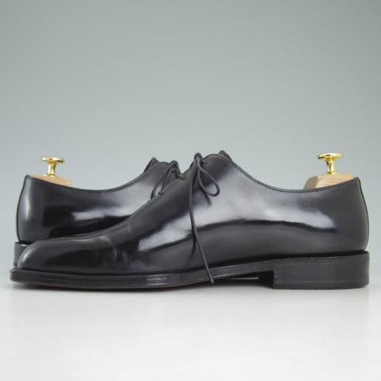極上★(伊)タニノクリスチー SIZE 7.5【★定価15万円以上/ホールカット】131407/カーフ/黒/TANINO CRISCI★c972