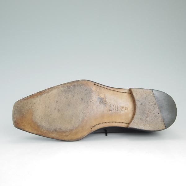 極上★(伊)タニノクリスチー SIZE 7.5【★定価15万円以上/ホールカット】131407/カーフ/黒/TANINO CRISCI★c972