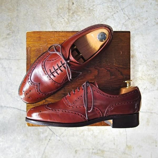 ★(英)チーニー製 US8D/UK7.5【貴重★米国ライン/ROYAL TWEED/チャーチ名義/CHURCH'S】プレーントゥ/ロイヤルツイード/カーフ/CHEANEY★c976