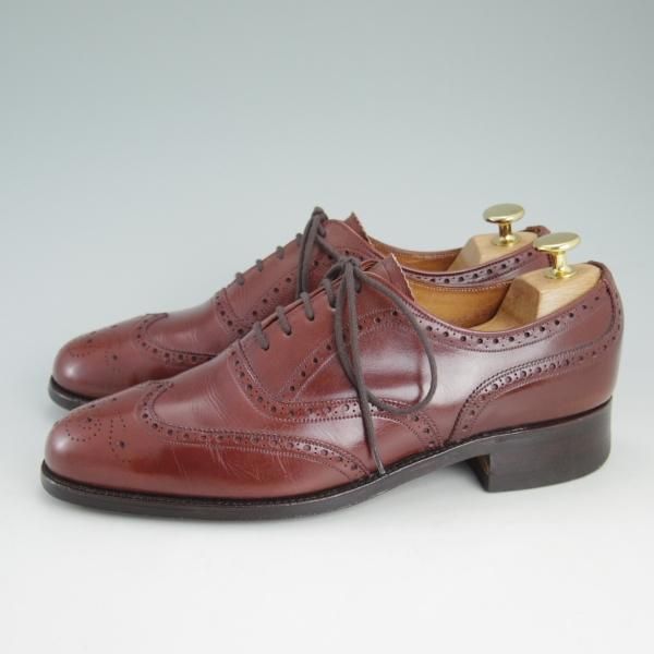★(英)チーニー製 US8D/UK7.5【貴重★米国ライン/ROYAL TWEED/チャーチ名義/CHURCH'S】プレーントゥ/ロイヤルツイード/カーフ/CHEANEY★c976