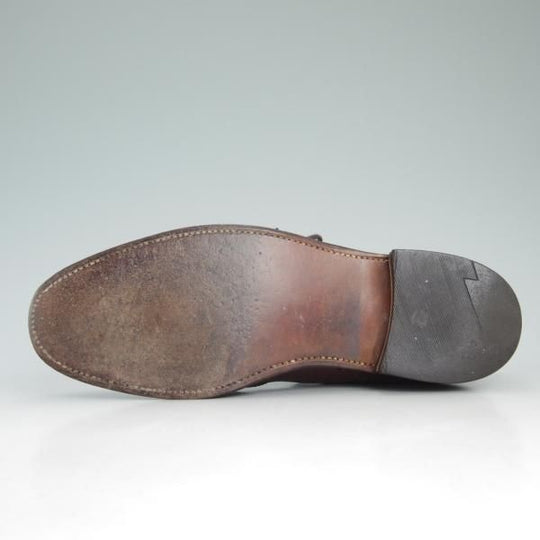 ★(英)チーニー製 US8D/UK7.5【貴重★米国ライン/ROYAL TWEED/チャーチ名義/CHURCH'S】プレーントゥ/ロイヤルツイード/カーフ/CHEANEY★c976