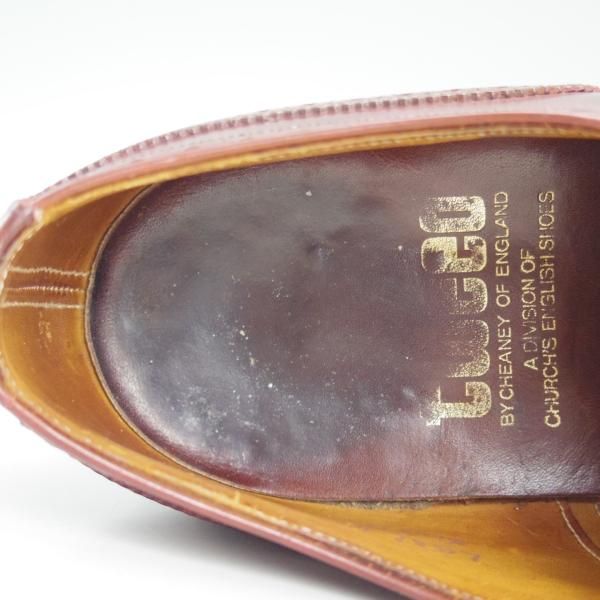 ★(英)チーニー製 US8D/UK7.5【貴重★米国ライン/ROYAL TWEED/チャーチ名義/CHURCH'S】プレーントゥ/ロイヤルツイード/カーフ/CHEANEY★c976