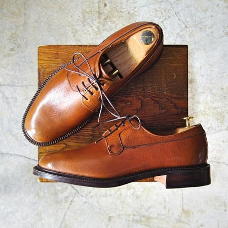 ほぼ未使用★チャーチ 75G/UK7.5【貴重★38ラスト/RANCH OXHIDE/3都市ロゴ/旧チャーチ】Exmoor/プレーントゥ/Church's★c977