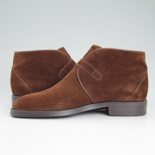 極上★(伊)タニノクリスチー SIZE 6.5【★ジョージブーツ/109681】茶/スエード/メンズ/men's/TANINO CRISCI★c981