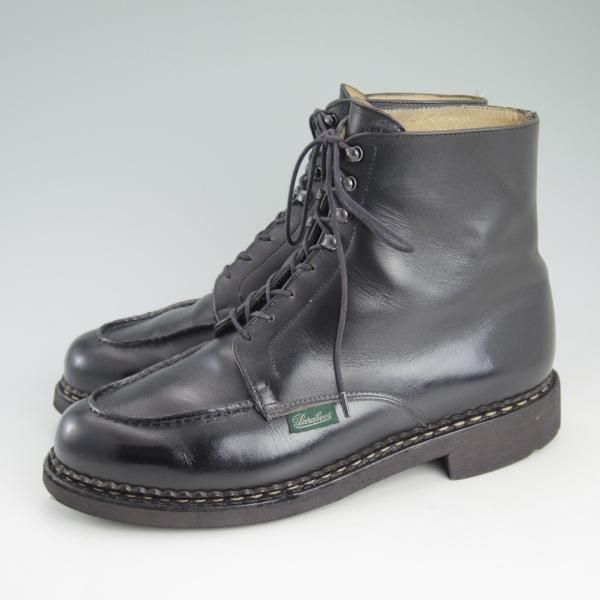 ★パラブーツ SIZE 7.5【貴重★ボーリュー/BEAULIEU/シャンボードのブーツ】Uチップ/NOIR/黒/リスレザー/Paraboot★c983
