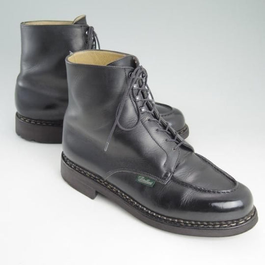 ★パラブーツ SIZE 7.5【貴重★ボーリュー/BEAULIEU/シャンボードのブーツ】Uチップ/NOIR/黒/リスレザー/Paraboot★c983
