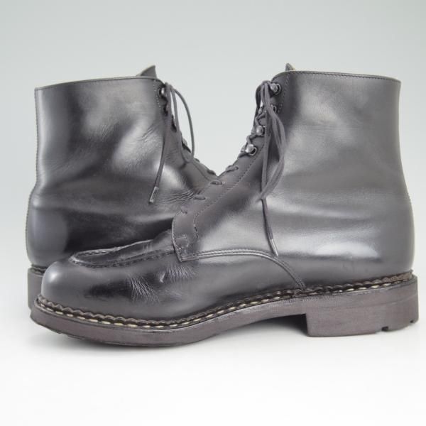★パラブーツ SIZE 7.5【貴重★ボーリュー/BEAULIEU/シャンボードのブーツ】Uチップ/NOIR/黒/リスレザー/Paraboot★c983