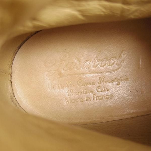 ★パラブーツ SIZE 7.5【貴重★ボーリュー/BEAULIEU/シャンボードのブーツ】Uチップ/NOIR/黒/リスレザー/Paraboot★c983