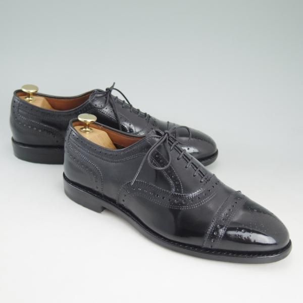 極上★(米)アレンエドモンズ 7E【定価￥75,900-★Strand/ストランド】セミブローグ/カーフ/黒/ALLEN EDMONDS★c988