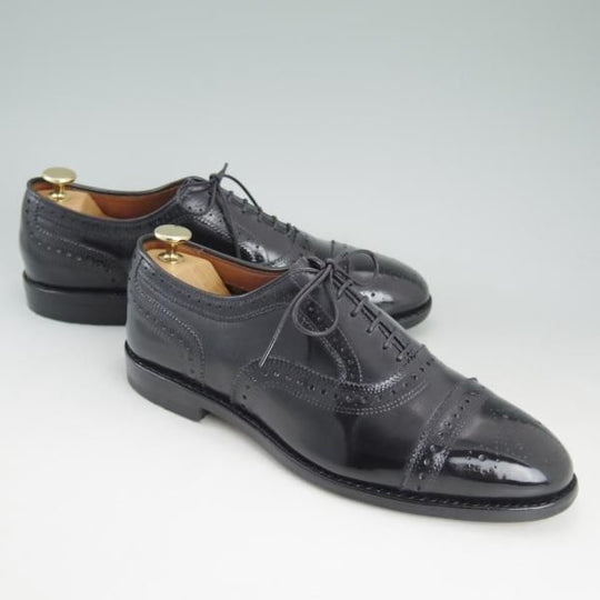 極上★(米)アレンエドモンズ 7E【定価￥75,900-★Strand/ストランド】セミブローグ/カーフ/黒/ALLEN EDMONDS★c988