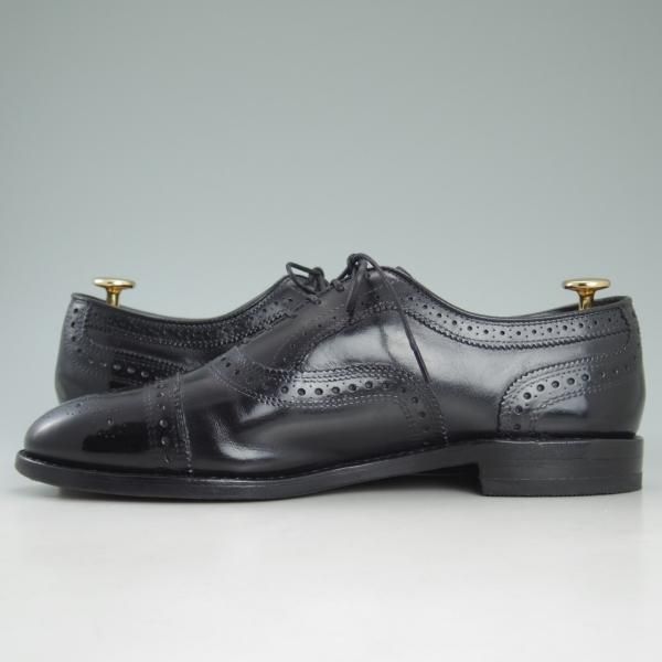 極上★(米)アレンエドモンズ 7E【定価￥75,900-★Strand/ストランド】セミブローグ/カーフ/黒/ALLEN EDMONDS★c988