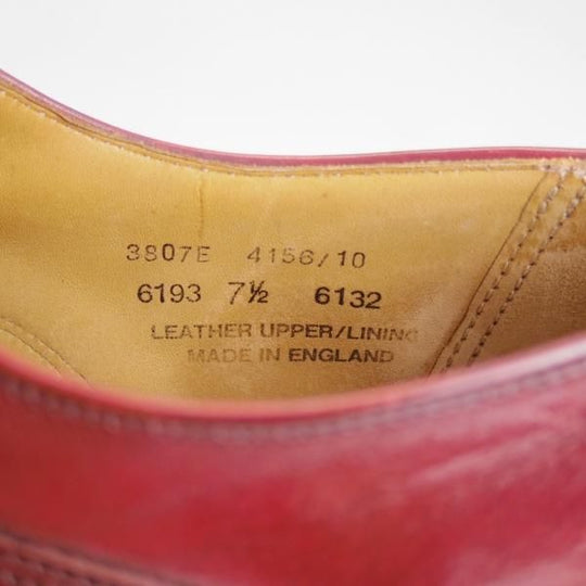 極上★(英)アルフレッドサージェント UK7.5【★ロイドフットウェア別注/LloydFootwear】赤茶/Uチップ/カーフ/Alfred Sargent★c991