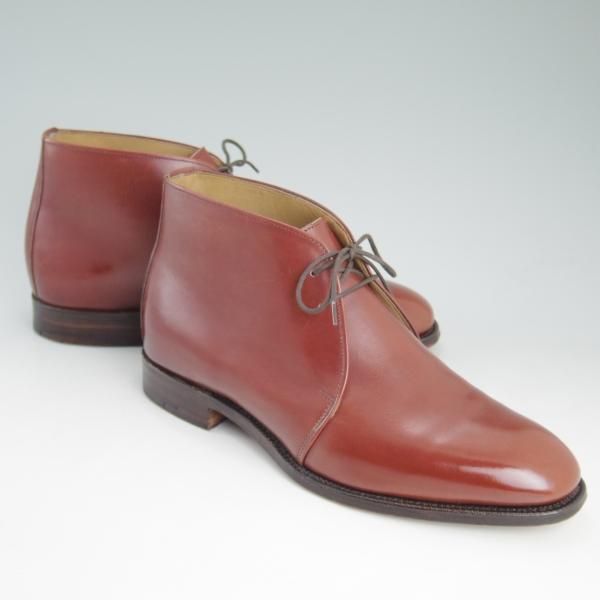 美品★(英)アルフレッドサージェント UK7【高額★(英)dunhill別注/ダンヒル】チャッカブーツ/サージェント/カーフ/Alfred Sargent★c992