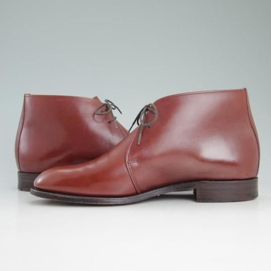 美品★(英)アルフレッドサージェント UK7【高額★(英)dunhill別注/ダンヒル】チャッカブーツ/サージェント/カーフ/Alfred Sargent★c992