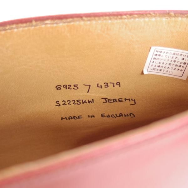 美品★(英)アルフレッドサージェント UK7【高額★(英)dunhill別注/ダンヒル】チャッカブーツ/サージェント/カーフ/Alfred Sargent★c992