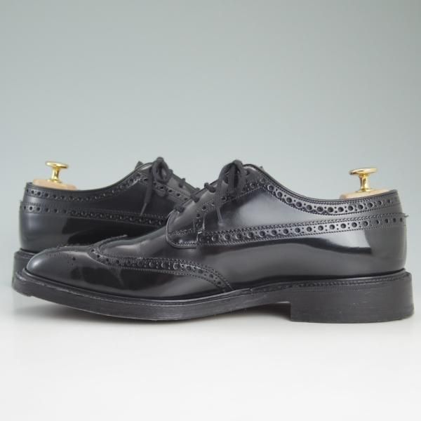 極美品★チャーチ 80F/UK8【★グラフトン/GRAFTON/173ラスト】ポリッシュドバインダーカーフ/4都市ロゴ/黒/フルブローグ/Church's★c994