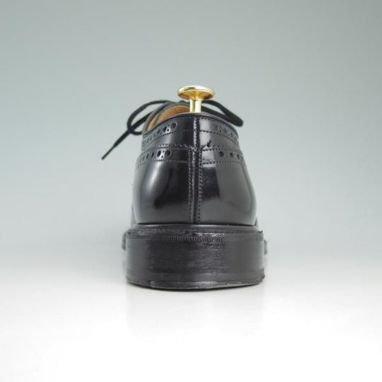 極美品★チャーチ 80F/UK8【★グラフトン/GRAFTON/173ラスト】ポリッシュドバインダーカーフ/4都市ロゴ/黒/フルブローグ/Church's★c994