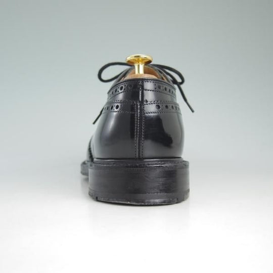 極美品★チャーチ 80F/UK8【★グラフトン/GRAFTON/173ラスト】ポリッシュドバインダーカーフ/4都市ロゴ/黒/フルブローグ/Church's★c994