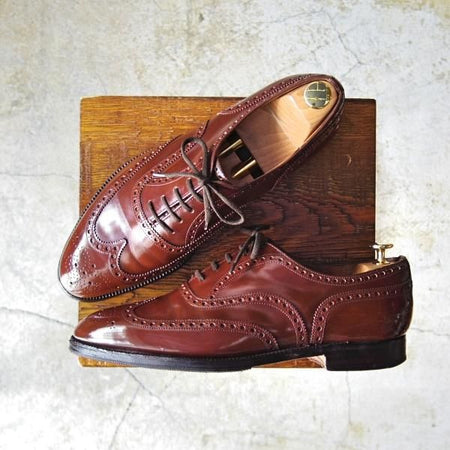 極上★チャーチ 80F/UK8【★ブックバインダーカーフ/旧チャーチ/3都市ロゴ】84ラスト/HICKSTEAD/フルブローグ/Church's★c995