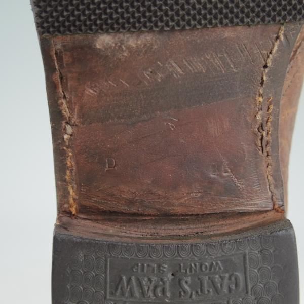 ★チャーチ 85D/UK8.5【極貴重★象革/GENUINE ELEPHANT/2都市ロゴ】旧チャーチ/プレーントゥ/Vフロント/ゾウ革/Church's★c996