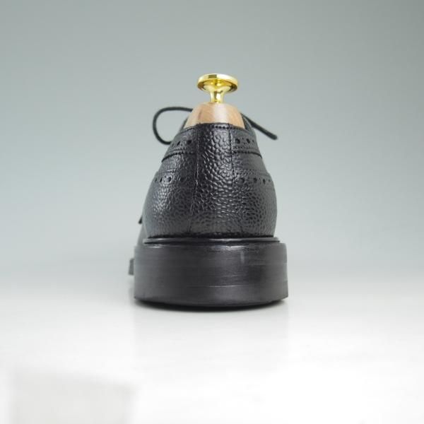 極美品★(英)CHEANEY/チーニー 7F【★ダイナイトソール仕様/1886ラスト】フルブローグ/黒/グレインレザー/ウイングチップ★d001