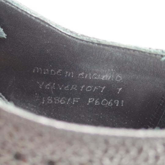 極美品★(英)CHEANEY/チーニー 7F【★ダイナイトソール仕様/1886ラスト】フルブローグ/黒/グレインレザー/ウイングチップ★d001