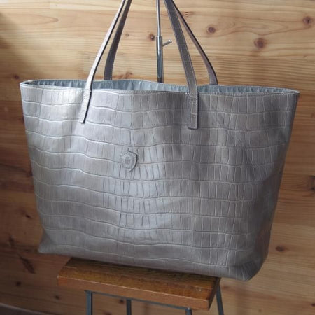 極上★フェリージ/Felisi【定価7.5万円★トートバッグ/11-91】レザー/クロコ型押し/トート バッグ/メンズ&レディース/ビジネス★N5246