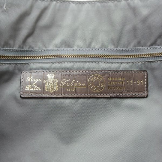 極上★フェリージ/Felisi【定価7.5万円★トートバッグ/11-91】レザー/クロコ型押し/トート バッグ/メンズ&レディース/ビジネス★N5246