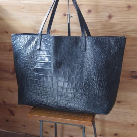 極上★フェリージ/Felisi【定価7.5万円★トートバッグ/11-91】レザー/クロコ型押し/トート バッグ/メンズ&レディース/ビジネス★N5247