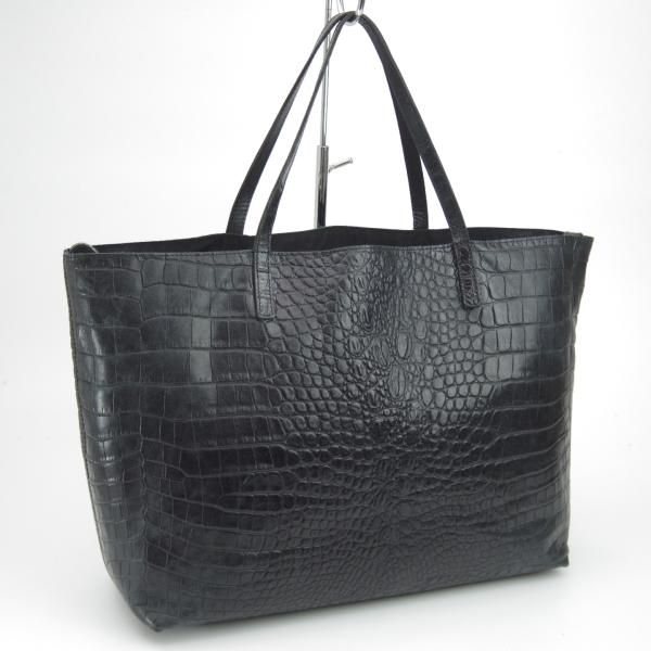 極上★フェリージ/Felisi【定価7.5万円★トートバッグ/11-91】レザー/クロコ型押し/トート バッグ/メンズ&レディース/ビジネス★N5247