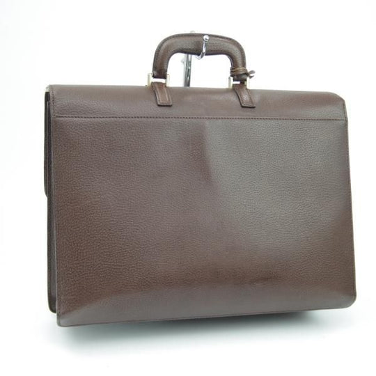 極上★(伊)サルヴァトーレ・フェラガモ/Ferragamo【★レザー ブリーフケース】茶/メンズ ビジネス バッグ/Salvatore★N5248