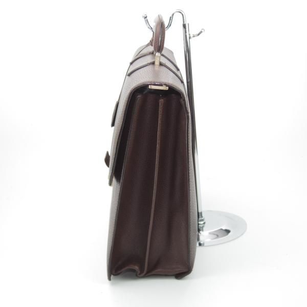 極上★(伊)サルヴァトーレ・フェラガモ/Ferragamo【★レザー ブリーフケース】茶/メンズ ビジネス バッグ/Salvatore★N5248