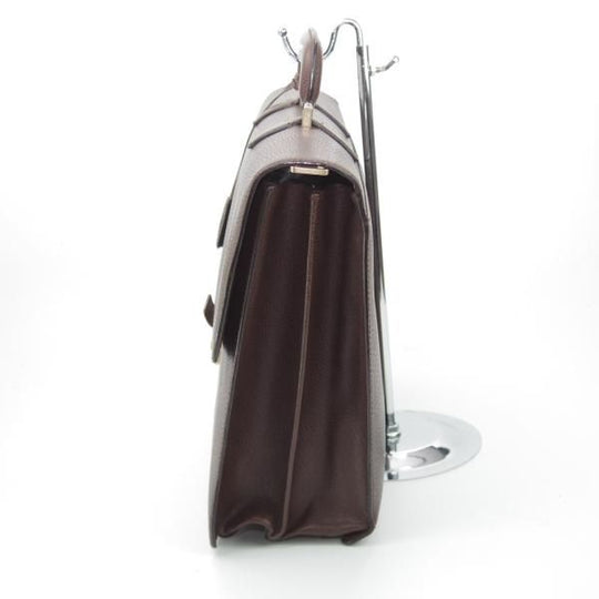 極上★(伊)サルヴァトーレ・フェラガモ/Ferragamo【★レザー ブリーフケース】茶/メンズ ビジネス バッグ/Salvatore★N5248