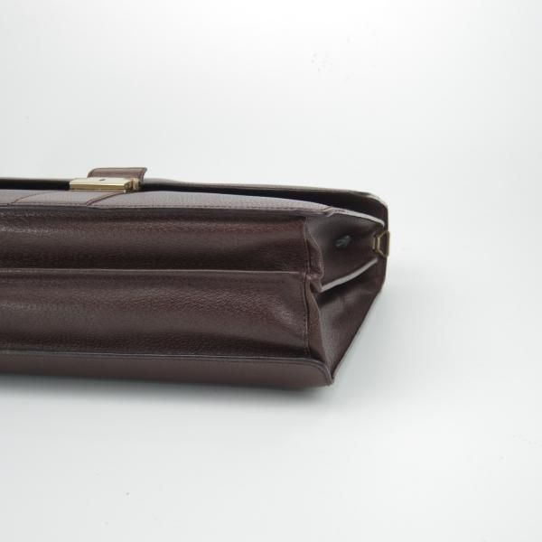 極上★(伊)サルヴァトーレ・フェラガモ/Ferragamo【★レザー ブリーフケース】茶/メンズ ビジネス バッグ/Salvatore★N5248
