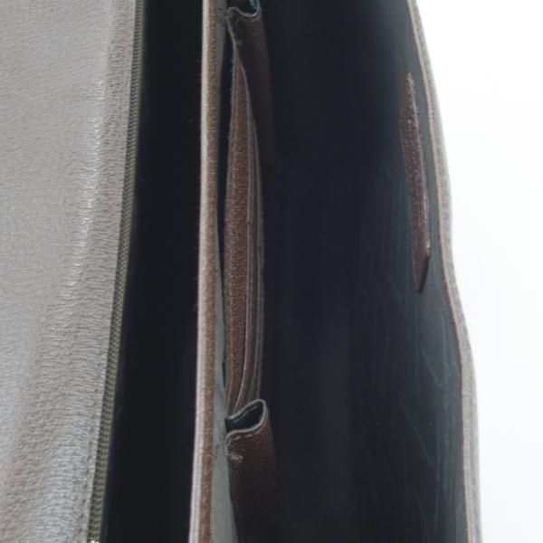 極上★(伊)サルヴァトーレ・フェラガモ/Ferragamo【★レザー ブリーフケース】茶/メンズ ビジネス バッグ/Salvatore★N5248