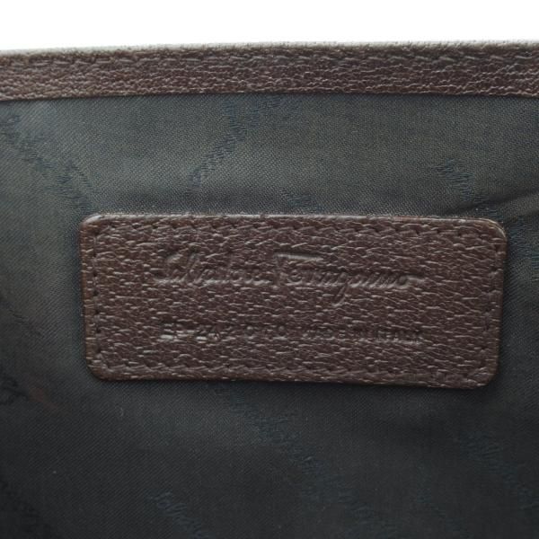極上★(伊)サルヴァトーレ・フェラガモ/Ferragamo【★レザー ブリーフケース】茶/メンズ ビジネス バッグ/Salvatore★N5248