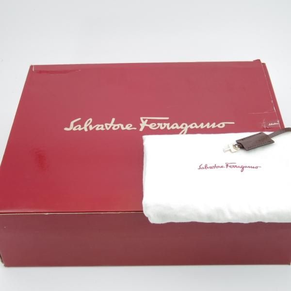 極上★(伊)サルヴァトーレ・フェラガモ/Ferragamo【★レザー ブリーフケース】茶/メンズ ビジネス バッグ/Salvatore★N5248