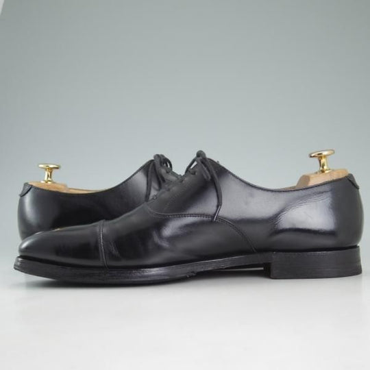 ★クロケット&ジョーンズ 6.5E【★バーニーズ ニューヨーク別注/BARNEYS NEWYORK】348ラスト/ストレートチップ/黒/Crockett&Jones★d011