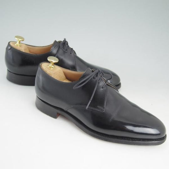 極美品★クロケット&ジョーンズ 6E【★(英)ポールスミス コレクション別注/Paul Smith】317ラスト/プレーントゥ/黒/Crockett&Jones★d012