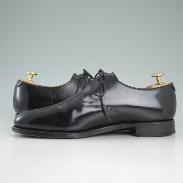 極美品★クロケット&ジョーンズ 6E【★(英)ポールスミス コレクション別注/Paul Smith】317ラスト/プレーントゥ/黒/Crockett&Jones★d012