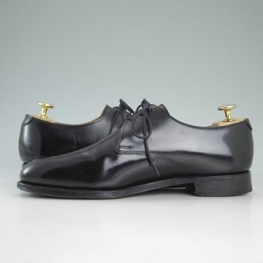 極美品★クロケット&ジョーンズ 6E【★(英)ポールスミス コレクション別注/Paul Smith】317ラスト/プレーントゥ/黒/Crockett&Jones★d012