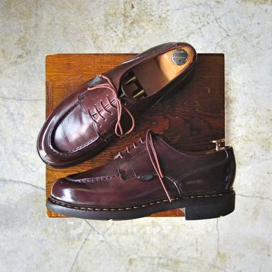美品★パラブーツ SIZE 5.5【★シャンボード/CHAMBORD】カフェ/CAF/TEXソール/リスレザー/カーフ/Uチップ/Paraboot★d013