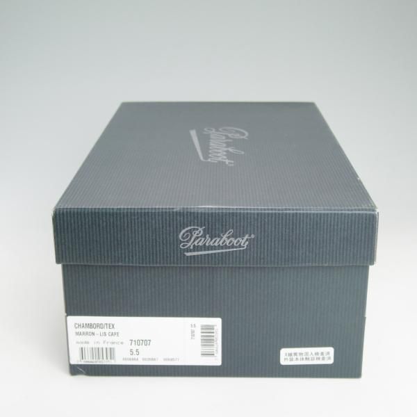 美品★パラブーツ SIZE 5.5【★シャンボード/CHAMBORD】カフェ/CAF/TEXソール/リスレザー/カーフ/Uチップ/Paraboot★d013