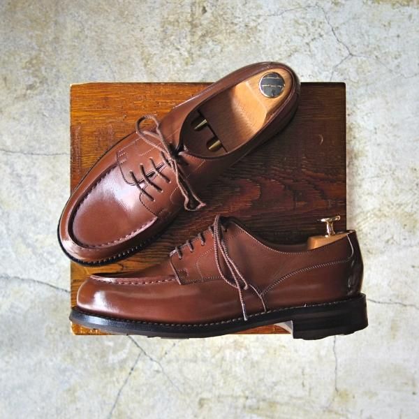 極美品★J.M.ウェストン 5.5E【極希少★TAN RUSSIAN/ロシアンカーフ/GOLF/ゴルフ】タン/641/31ラスト/Uチップ/Weston/ウエストン★d014