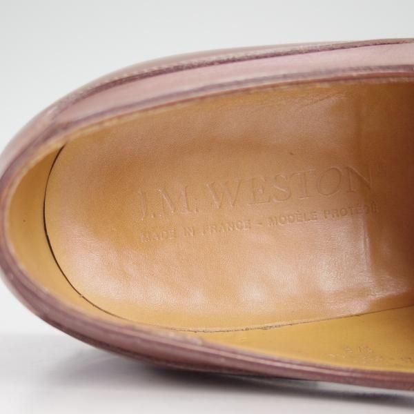 極美品★J.M.ウェストン 5.5E【極希少★TAN RUSSIAN/ロシアンカーフ/GOLF/ゴルフ】タン/641/31ラスト/Uチップ/Weston/ウエストン★d014