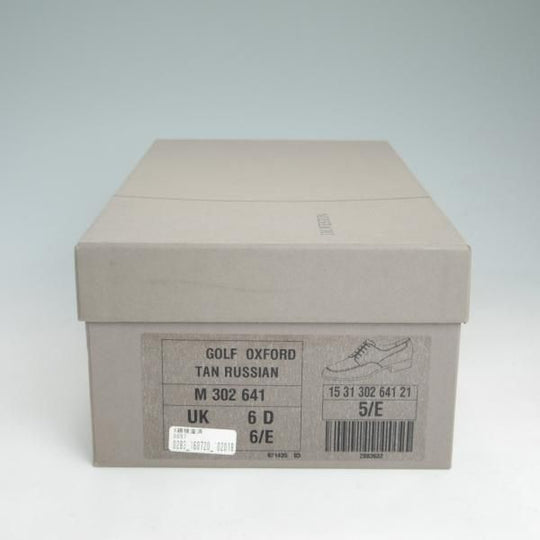 極美品★J.M.ウェストン 5.5E【極希少★TAN RUSSIAN/ロシアンカーフ/GOLF/ゴルフ】タン/641/31ラスト/Uチップ/Weston/ウエストン★d014