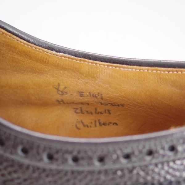 未使用★チャーチ 85E/UK8.5【貴重★旧チャーチ/デッドストック品/149ラスト/3都市ロゴ】チルターン/Chiltern/黒/Church's★d026