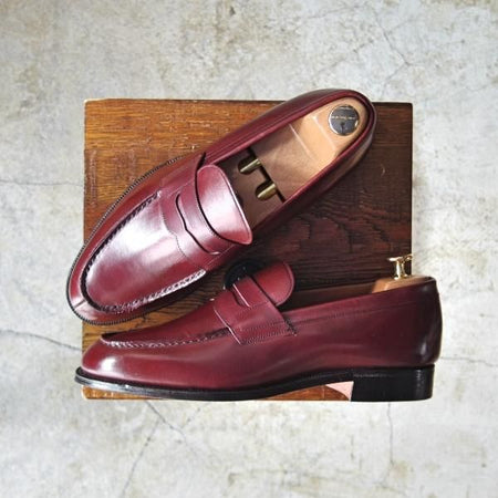 未使用★チャーチ 75F/UK7.5【貴重★旧チャーチ/デッドストック品/3都市ロゴ】93ラスト/KENT/コインローファー/赤茶/Church's★d027